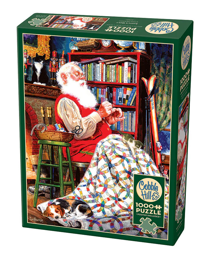 Puzzle - 1000 pc (Cobble Hill) - Santa's Quilt