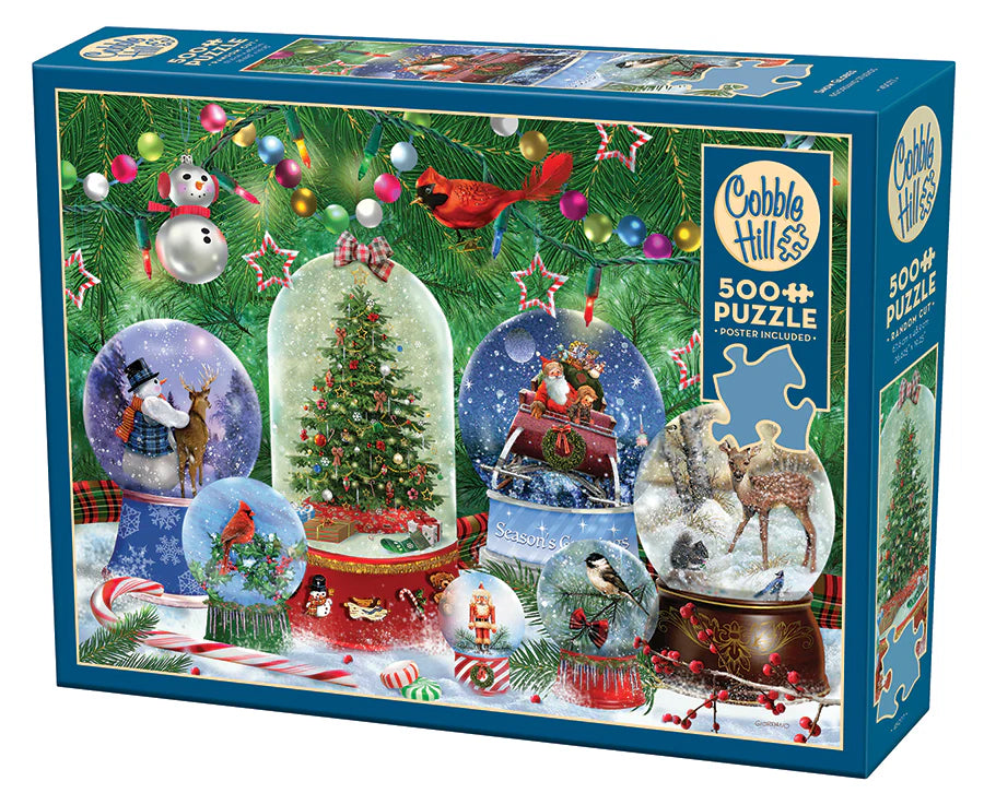 Puzzle - 500 pc (Cobble Hill) - Snow Globes