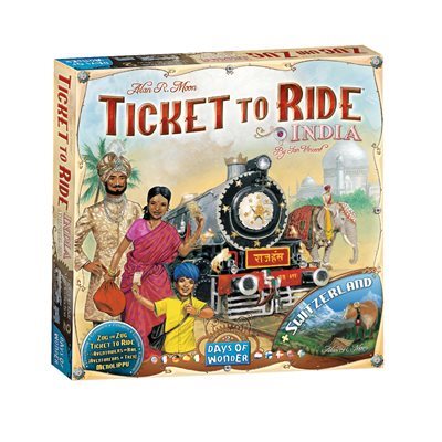 Ticket to Ride: Map #2 -  India/Switzerland Expansion